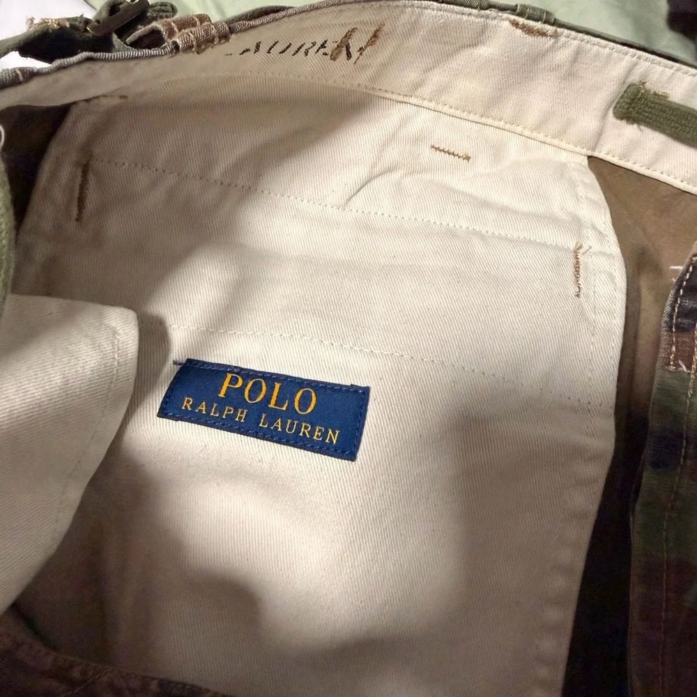 Polo Ralph Lauren Camouflage Men Cargo with PATCHWORK - Picture 4 of 7